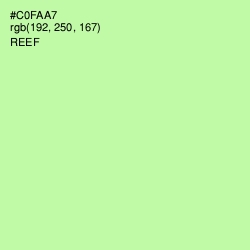 #C0FAA7 - Reef Color Image