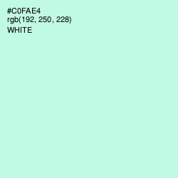 #C0FAE4 - Mint Tulip Color Image