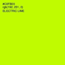 #C0FB00 - Electric Lime Color Image