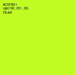 #C0FB21 - Pear Color Image