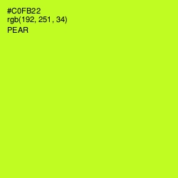 #C0FB22 - Pear Color Image