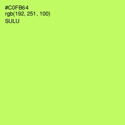 #C0FB64 - Sulu Color Image