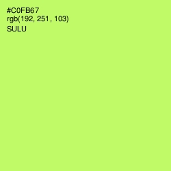 #C0FB67 - Sulu Color Image