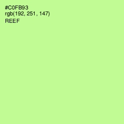 #C0FB93 - Reef Color Image