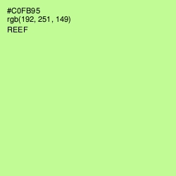 #C0FB95 - Reef Color Image