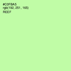 #C0FBA5 - Reef Color Image