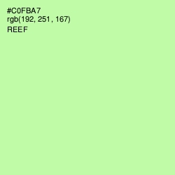 #C0FBA7 - Reef Color Image
