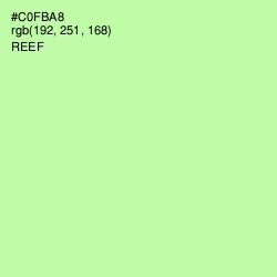 #C0FBA8 - Reef Color Image