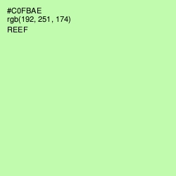 #C0FBAE - Reef Color Image