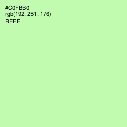 #C0FBB0 - Reef Color Image