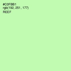 #C0FBB1 - Reef Color Image
