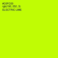 #C0FC03 - Electric Lime Color Image