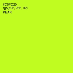 #C0FC20 - Pear Color Image