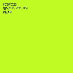 #C0FC23 - Pear Color Image