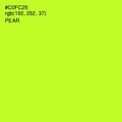 #C0FC25 - Pear Color Image