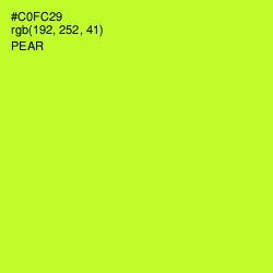 #C0FC29 - Pear Color Image