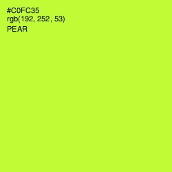 #C0FC35 - Pear Color Image