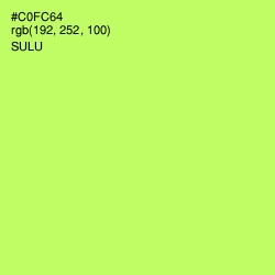 #C0FC64 - Sulu Color Image