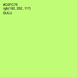 #C0FC75 - Sulu Color Image