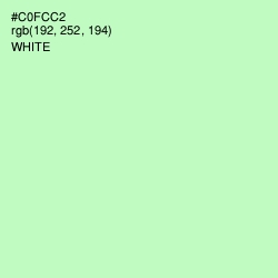 #C0FCC2 - Tea Green Color Image