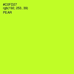 #C0FD27 - Pear Color Image
