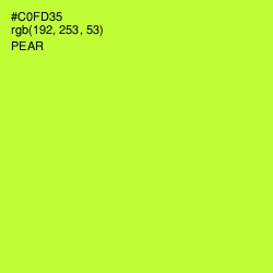 #C0FD35 - Pear Color Image