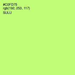 #C0FD75 - Sulu Color Image