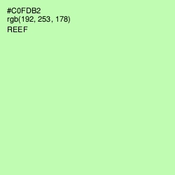 #C0FDB2 - Reef Color Image