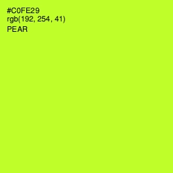 #C0FE29 - Pear Color Image