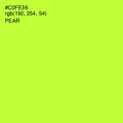 #C0FE36 - Pear Color Image