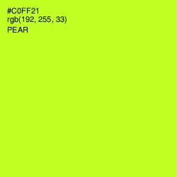 #C0FF21 - Pear Color Image