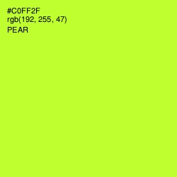 #C0FF2F - Pear Color Image