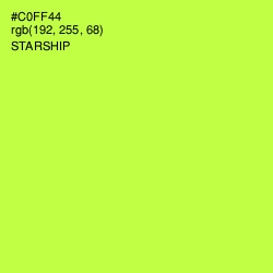 #C0FF44 - Starship Color Image