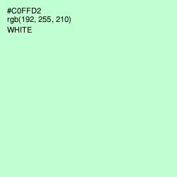 #C0FFD2 - Blue Romance Color Image