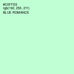 #C0FFD3 - Blue Romance Color Image