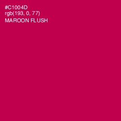 #C1004D - Maroon Flush Color Image