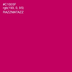 #C1005F - Razzmatazz Color Image