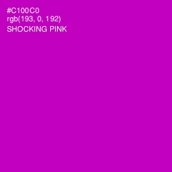 #C100C0 - Shocking Pink Color Image