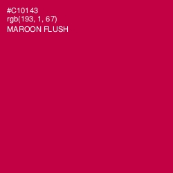 #C10143 - Maroon Flush Color Image