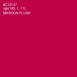 #C10147 - Maroon Flush Color Image