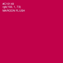 #C10149 - Maroon Flush Color Image