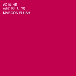 #C1014E - Maroon Flush Color Image