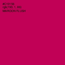 #C10156 - Maroon Flush Color Image