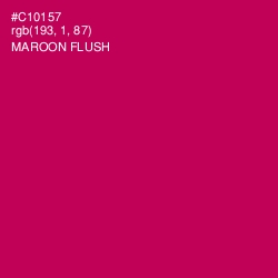 #C10157 - Maroon Flush Color Image