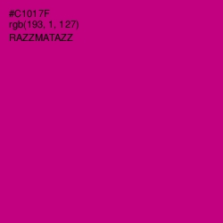 #C1017F - Razzmatazz Color Image