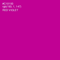 #C10193 - Red Violet Color Image