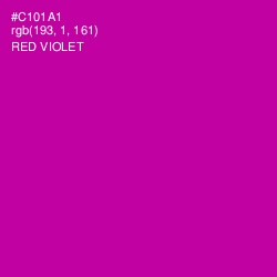 #C101A1 - Red Violet Color Image