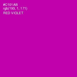 #C101AB - Red Violet Color Image