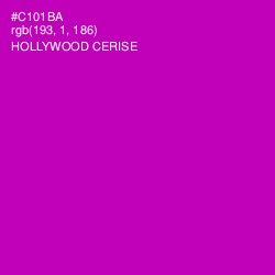 #C101BA - Hollywood Cerise Color Image