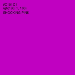 #C101C1 - Shocking Pink Color Image